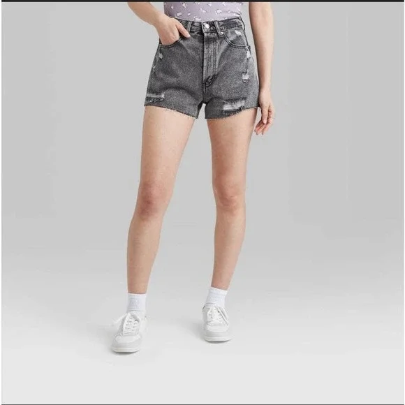 Wild Fabel Women's Super -High Rise Jeans Short Bundle !!! (NWT) - Picture 2 of 16